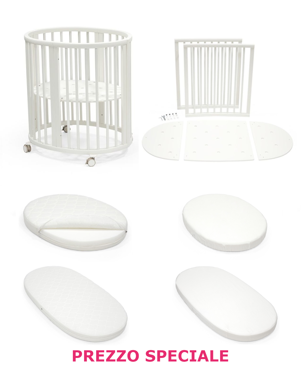 Letto sleepi mini white v3 + estensione + due mattress v3 e due lenzuola a un prezzo speciale – stokke®
