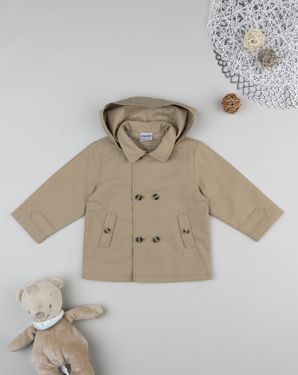 Trench marrrone bimbo