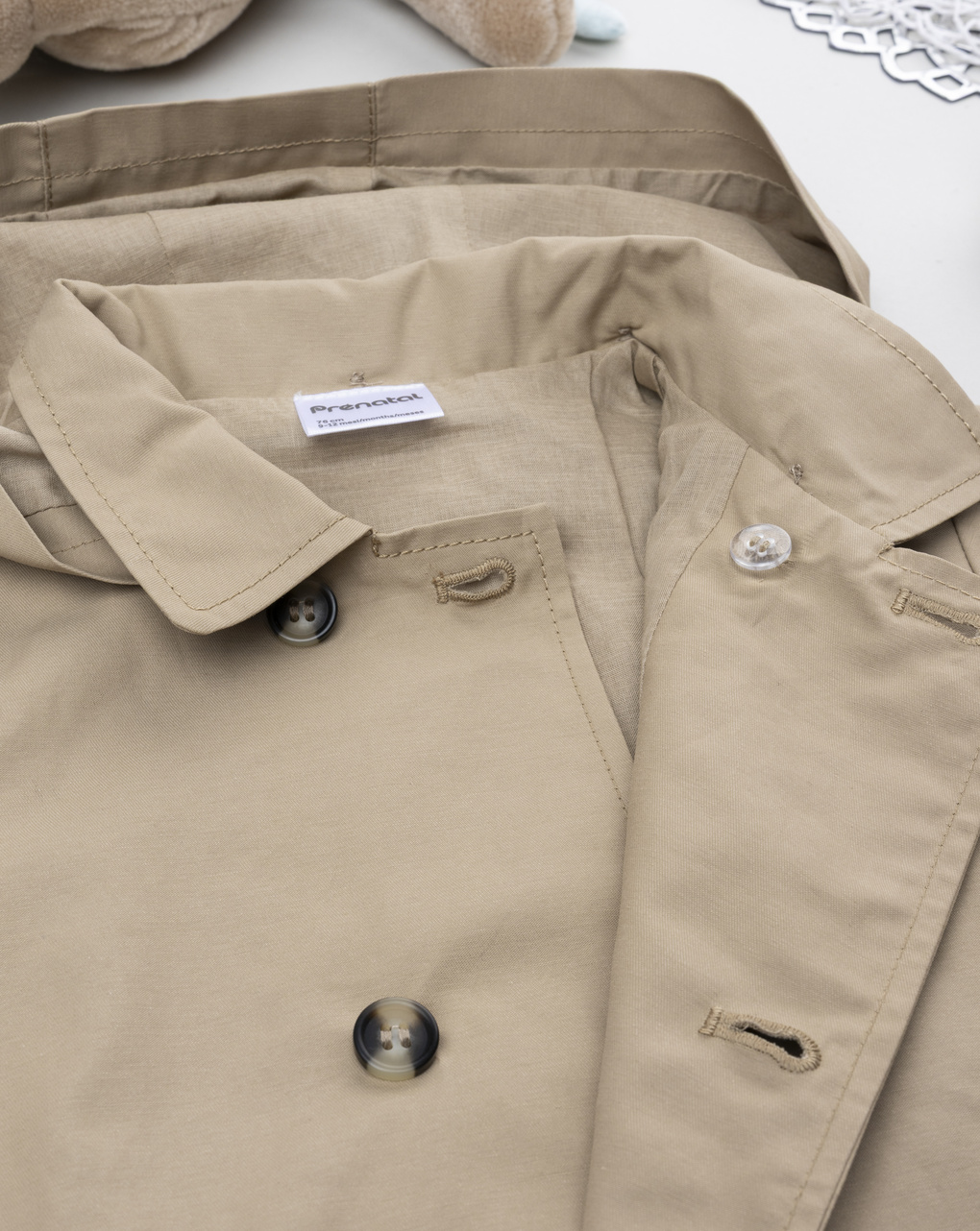 Trench marrrone bimbo