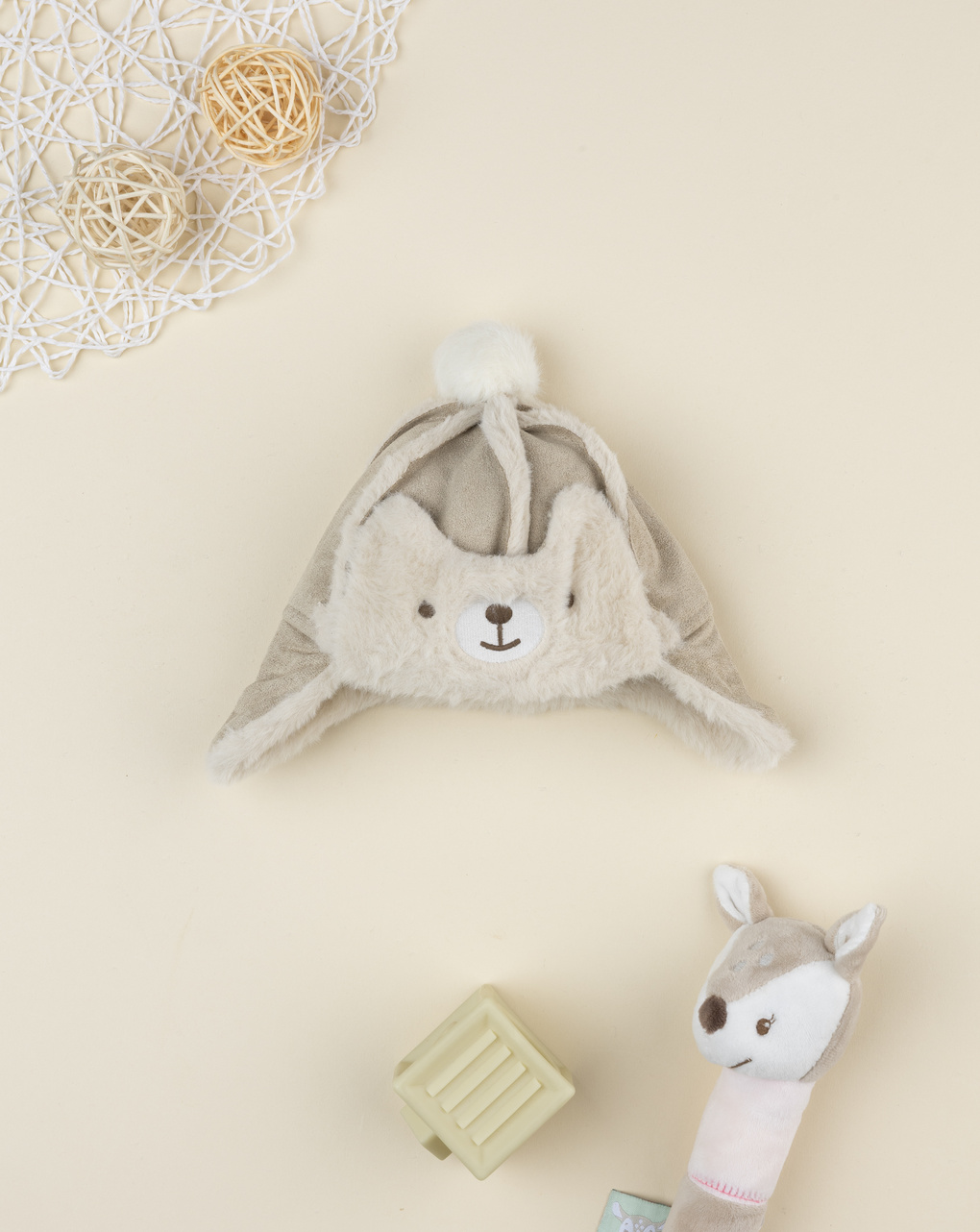 Cappello neonato orsetto