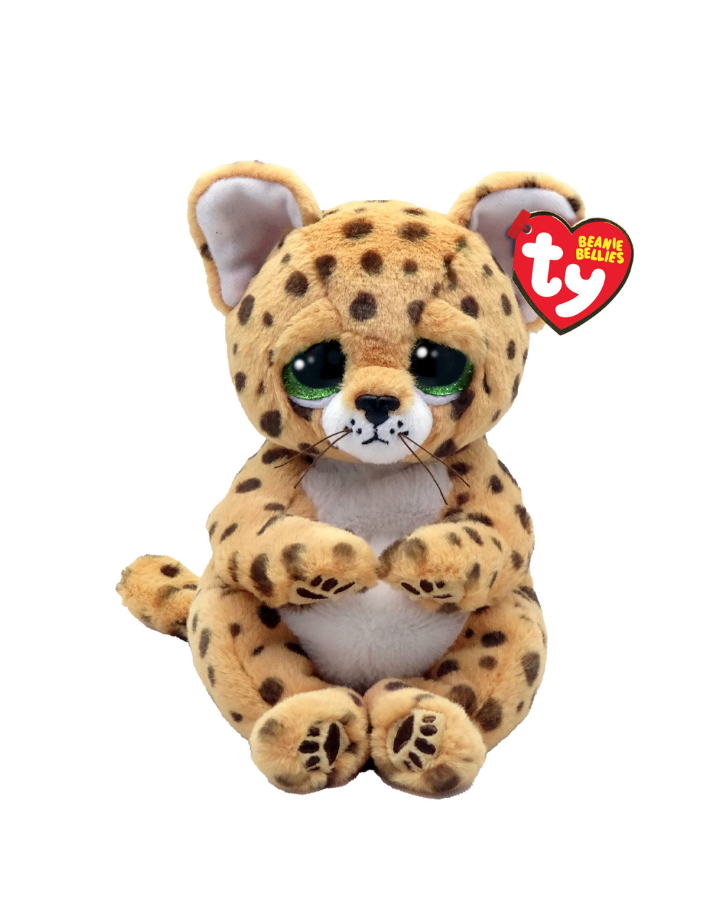 Bellies - lloyd il leopardo con gli occhioni verdi glitter - 20 cm -3+ -