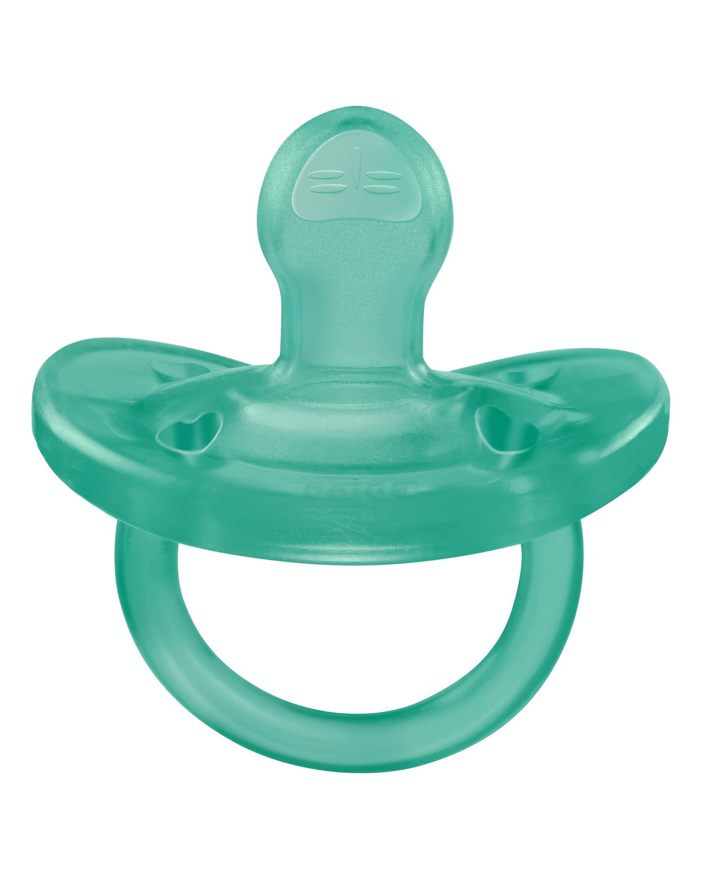 Gommotto physioforma blu/verde in silicone 2 pezzi | 6-16 mesi - chicco