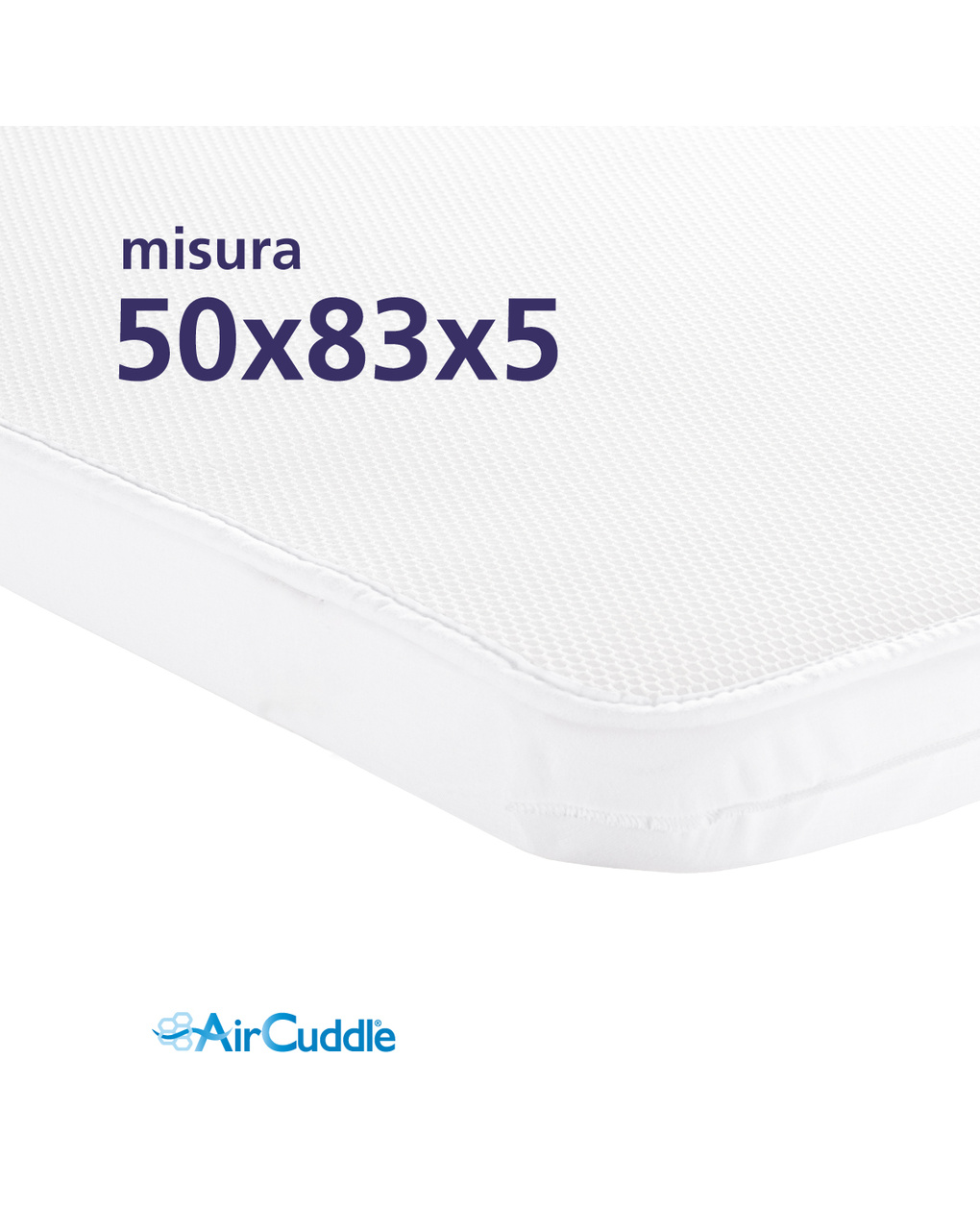 Maxi materasso ergonomico + coprimaterasso 3 strati per next2me - aircuddle