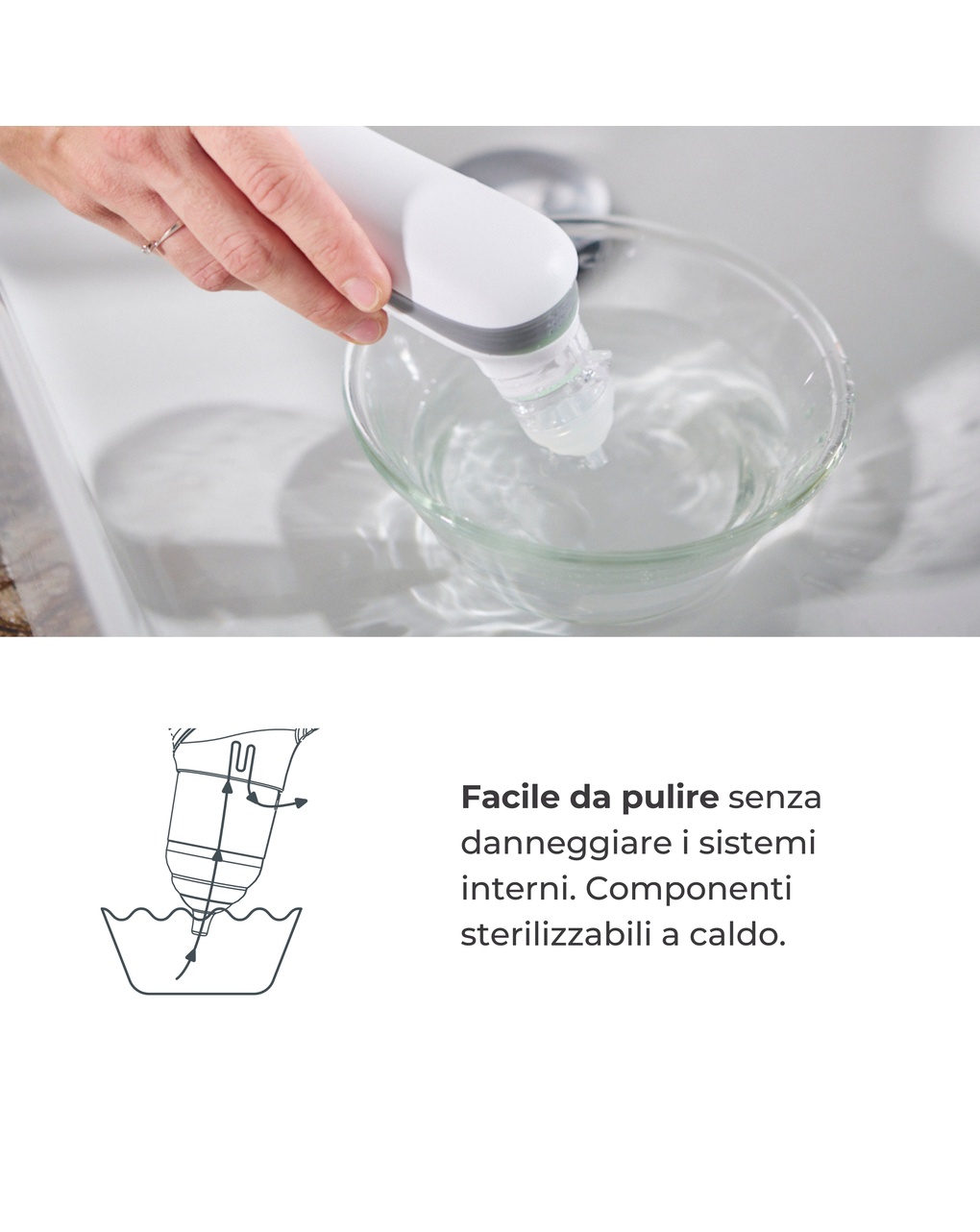 Aspiratore nasale elettrico con batteria ricaricabile 2150 - nuvita