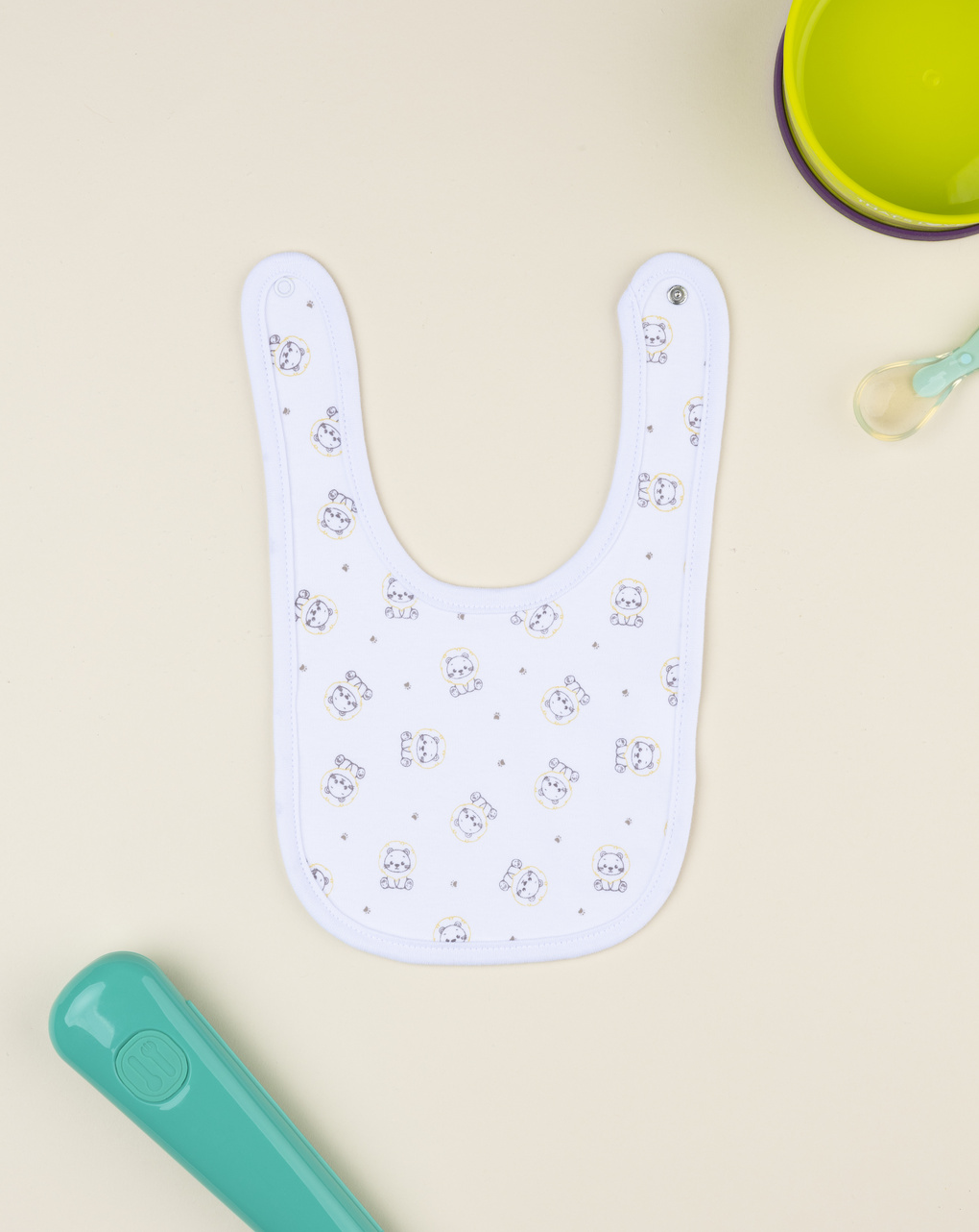 Bavaglino neonato leoni