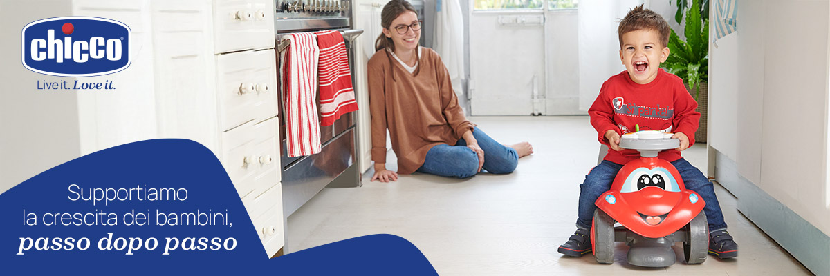 Cavalcabili Chicco: accompagniamo ogni suo piccolo traguardo! 