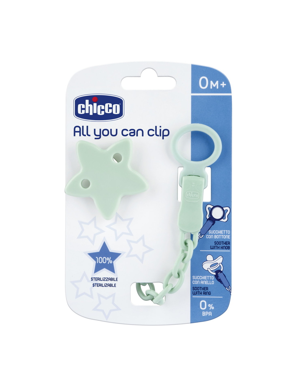 Clip universale verde 0+ mesi - chicco