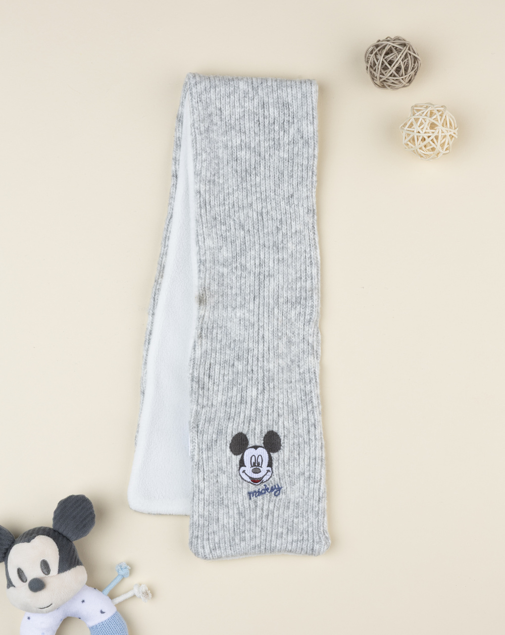 Sciarpa grigia bimbo disney topolino