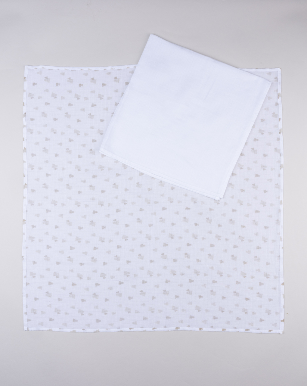 Pack 2 quadrati in mussola neonato - corredino