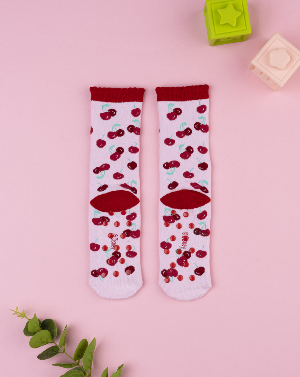 Antiscivolo bambina ciliegie