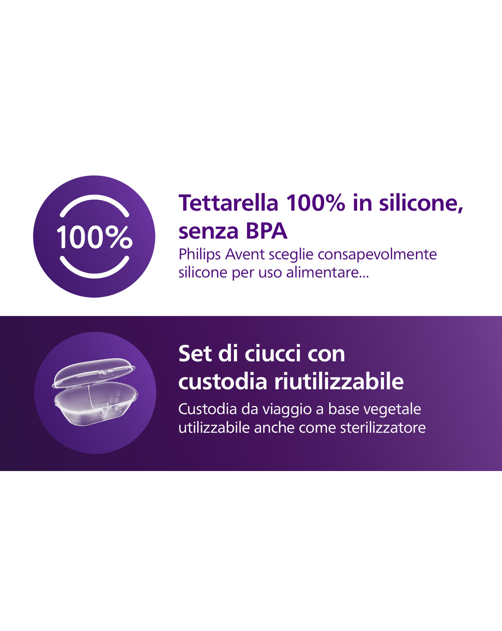Succhietti ultra air night 6-18m camaleonte e scimmia, a base vegetale - set da 2 ciucci - philips avent