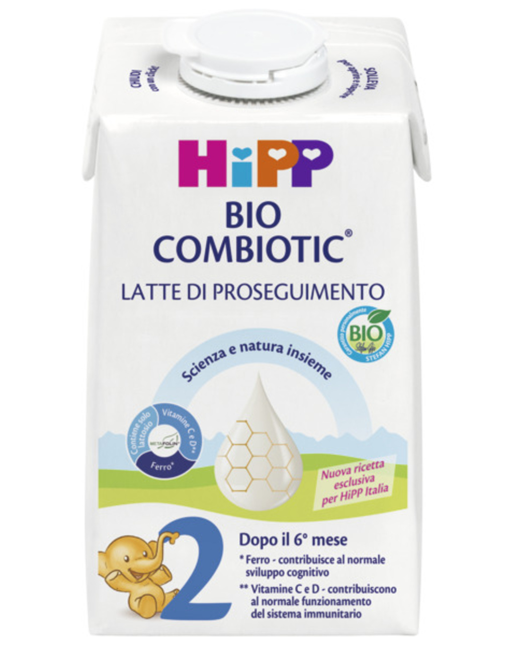 Latte di proseguimento liquido bio combiotic® 2 - 500 ml - hipp