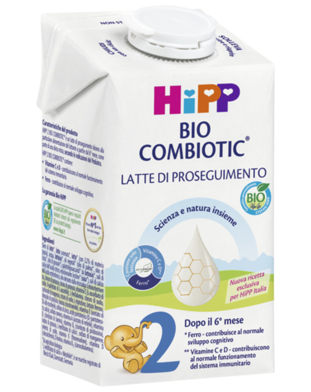 Latte di proseguimento liquido bio combiotic® 2 - 500 ml - hipp