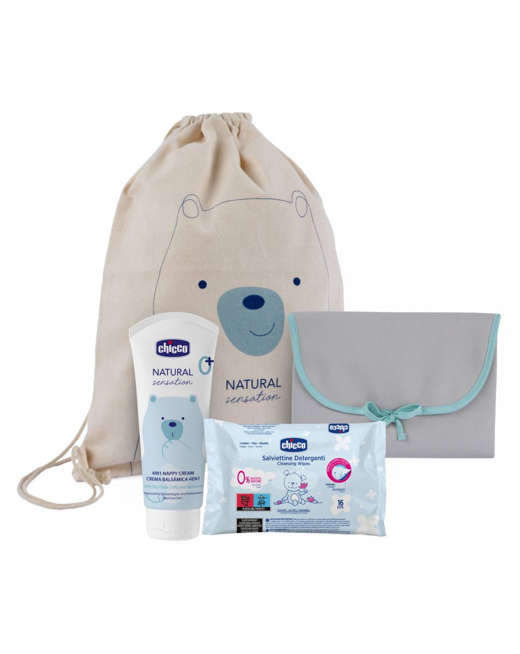 Set regalo per il cambio natural sensation - chicco