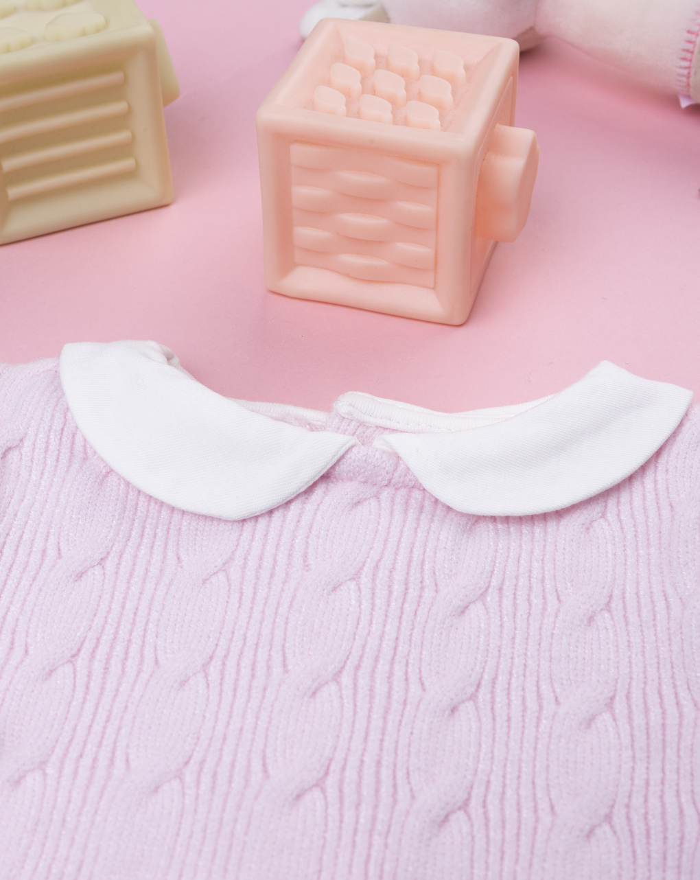 Tutina tricot rosa neonata