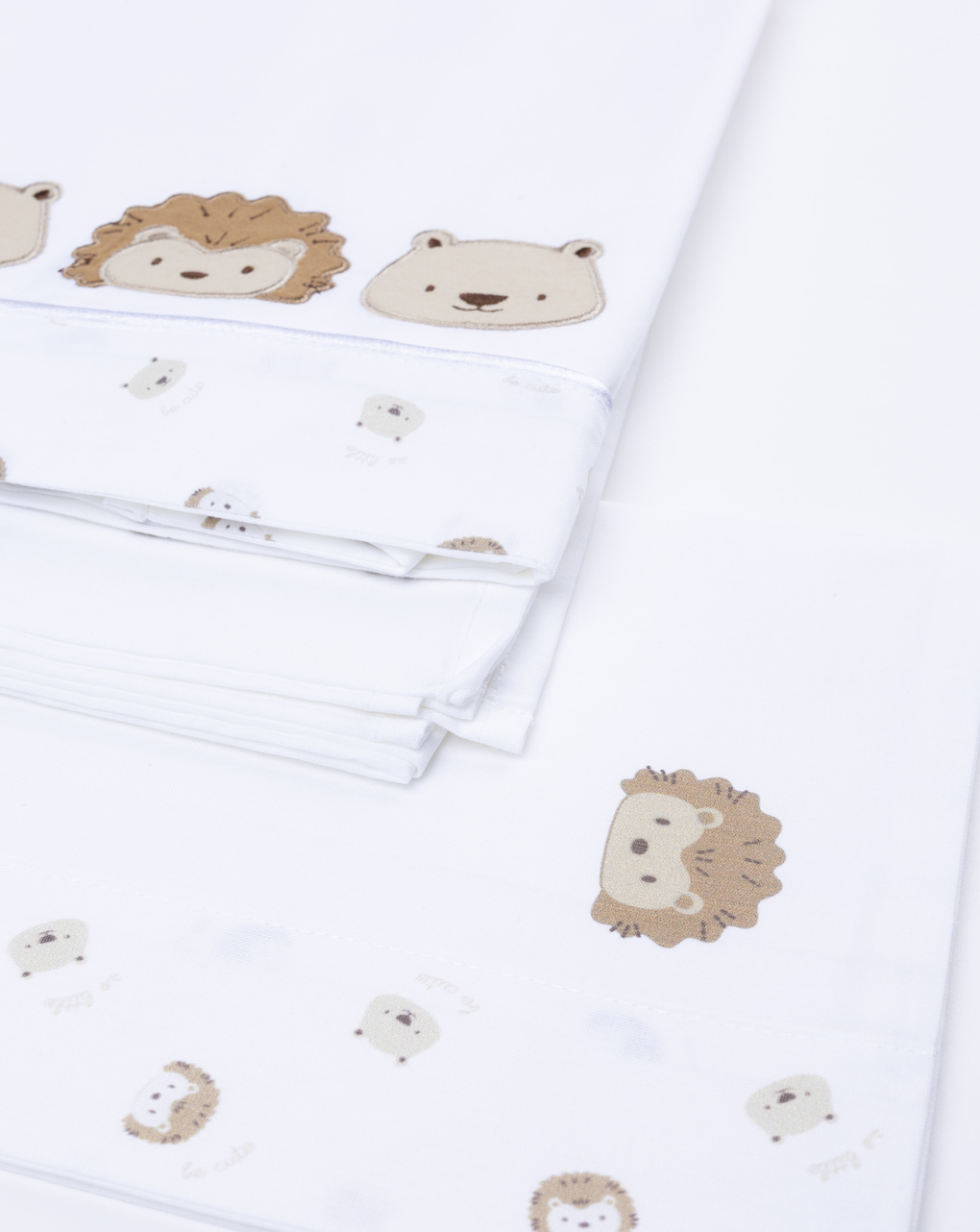 Pack 3 pezzi culla/carrozzina - completo neonato animaletti