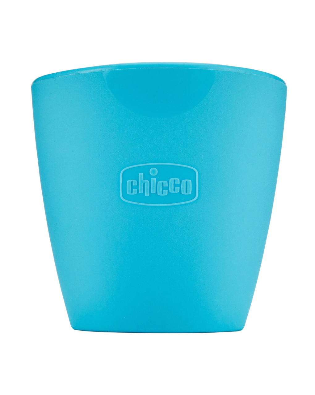 Bicchiere in silicone azzurro - chicco