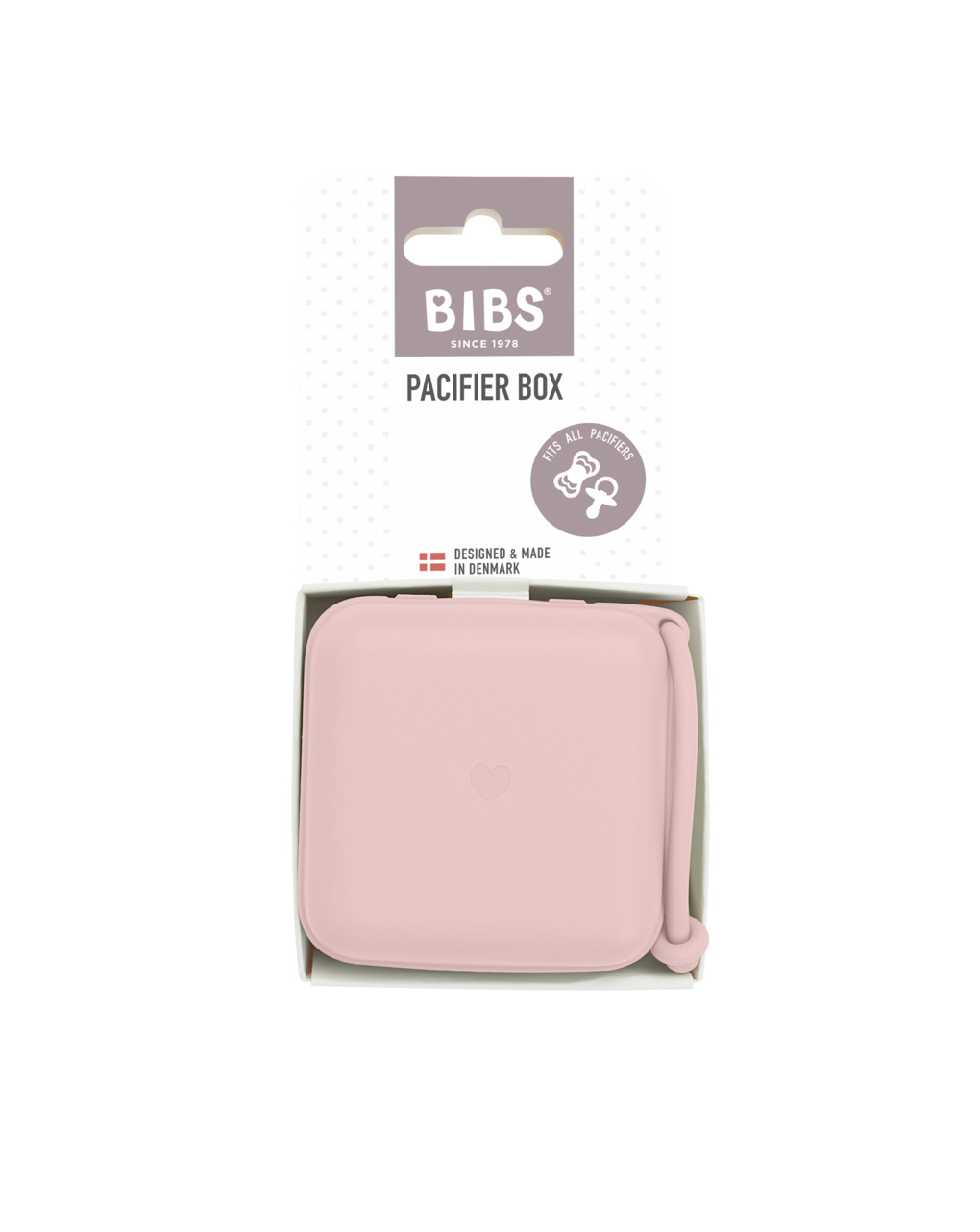 Scatola porta ciuccio rosa - bibs