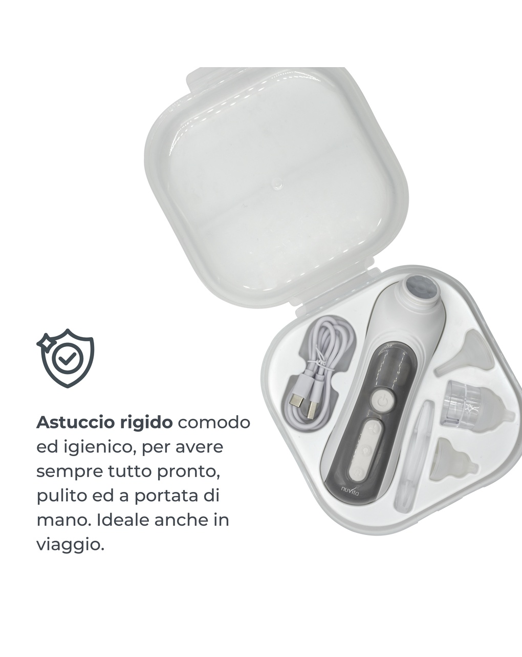 Aspiratore nasale elettrico con batteria ricaricabile 2150 - nuvita