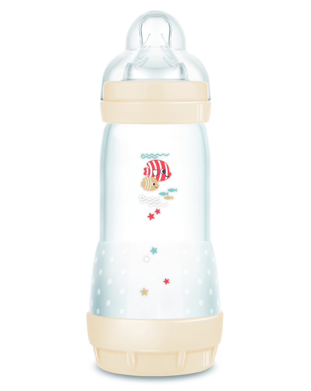 Biberon easy start 320ml bio-circolare conf. singola beige - mam