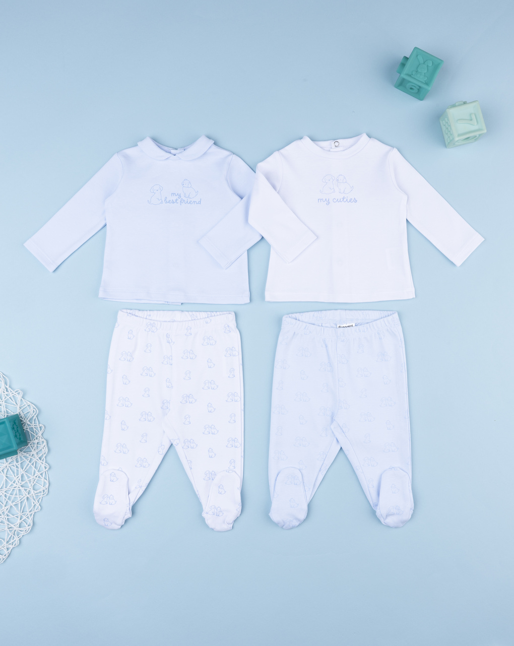 Pack 2 completi neonato cagnolini