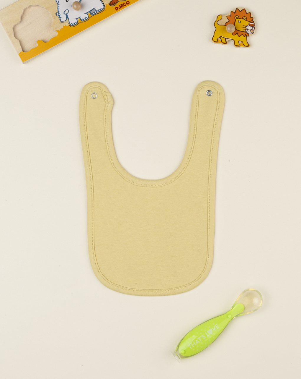 Bavaglino bimbo giallo re leone