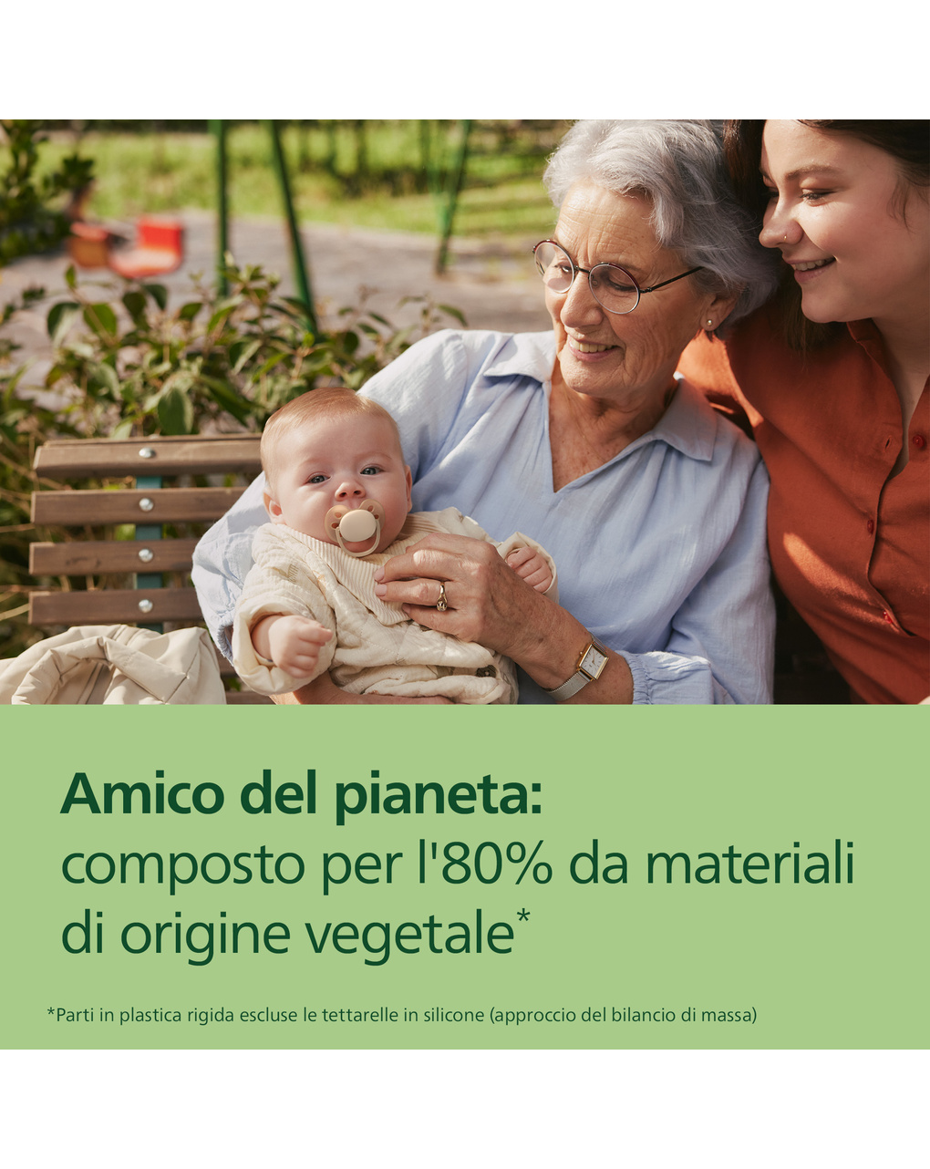 Succhietti ultra soft 0-6m pastello crema e rosa, a base vegetale - set da 2 ciucci - philips avent