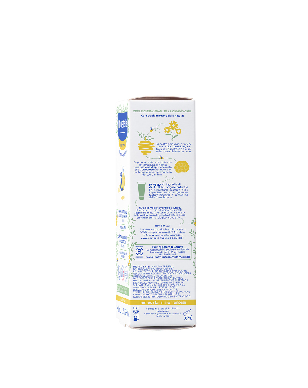 Crema viso nutriente alla cold cream - mustela