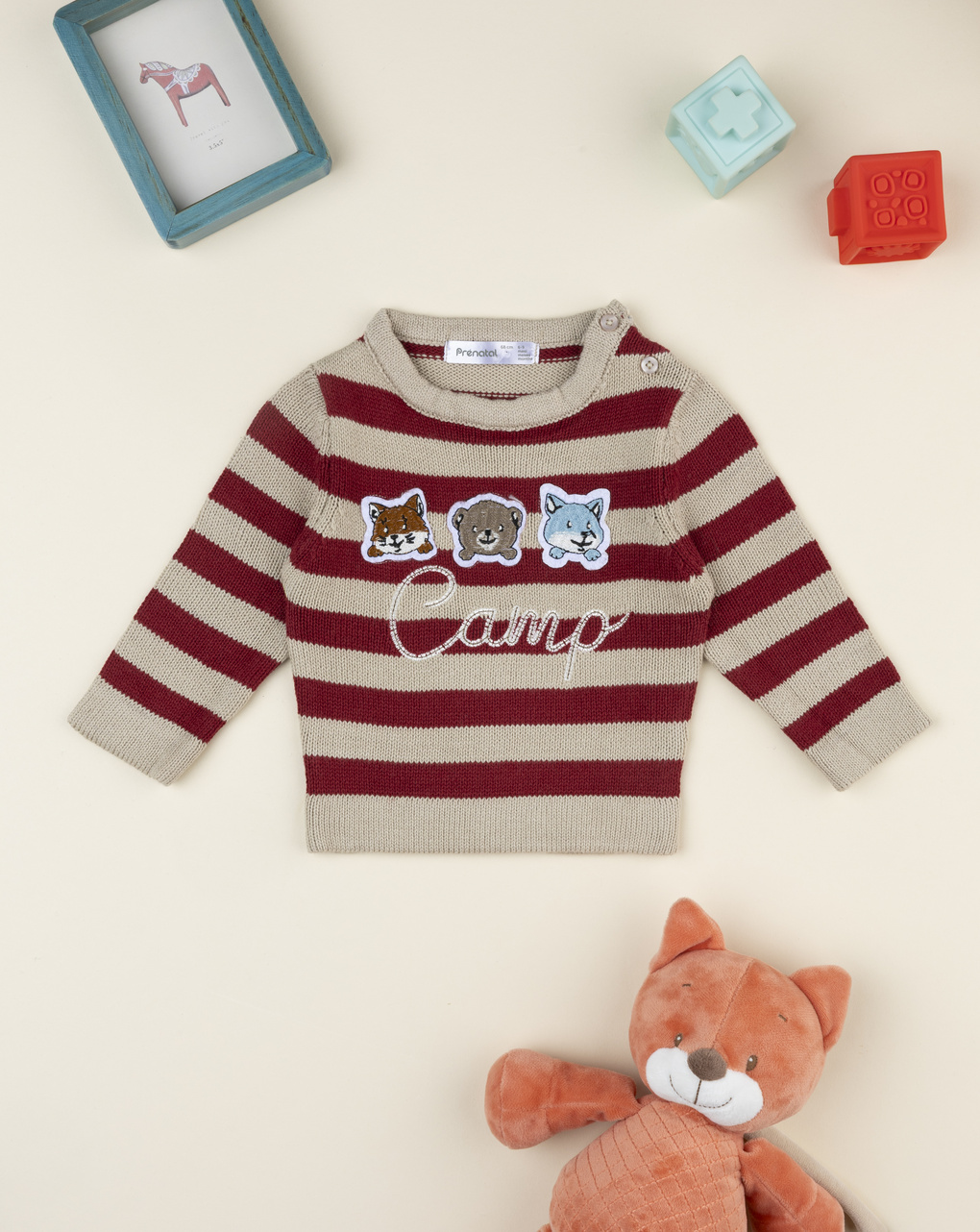 Maglia tricot bimbo rigata