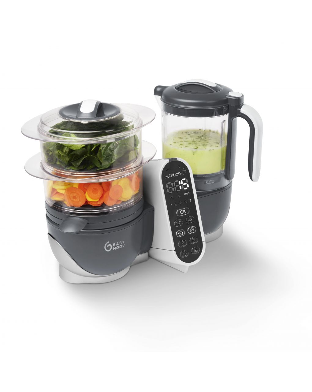 Cuocipappa nutribaby (+) grigio - babymoov