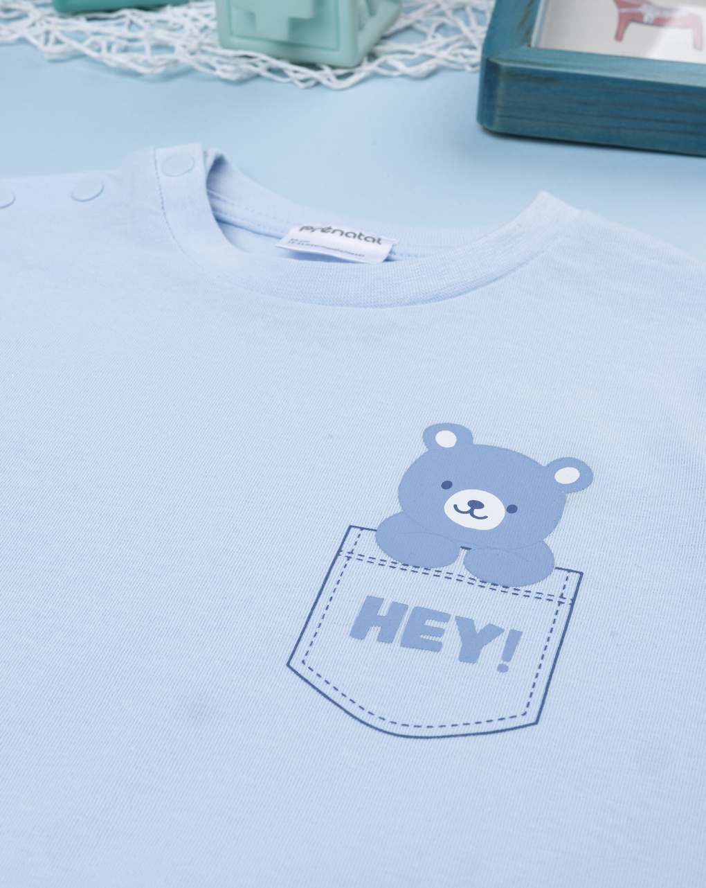 Pigiama due pezzi bimbo azzurro/blu orsi