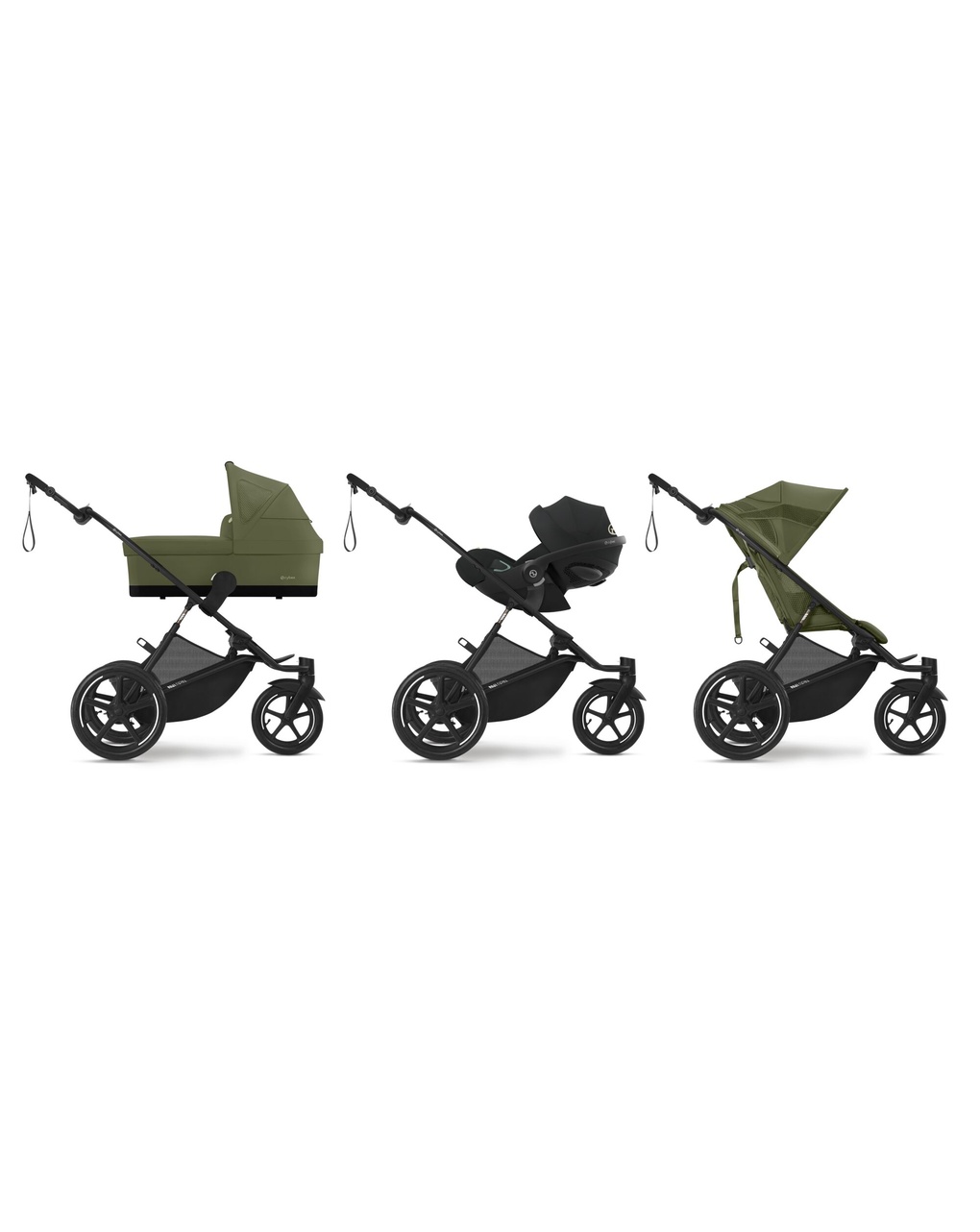 Passeggino avi spin blk moss green khaki - cybex