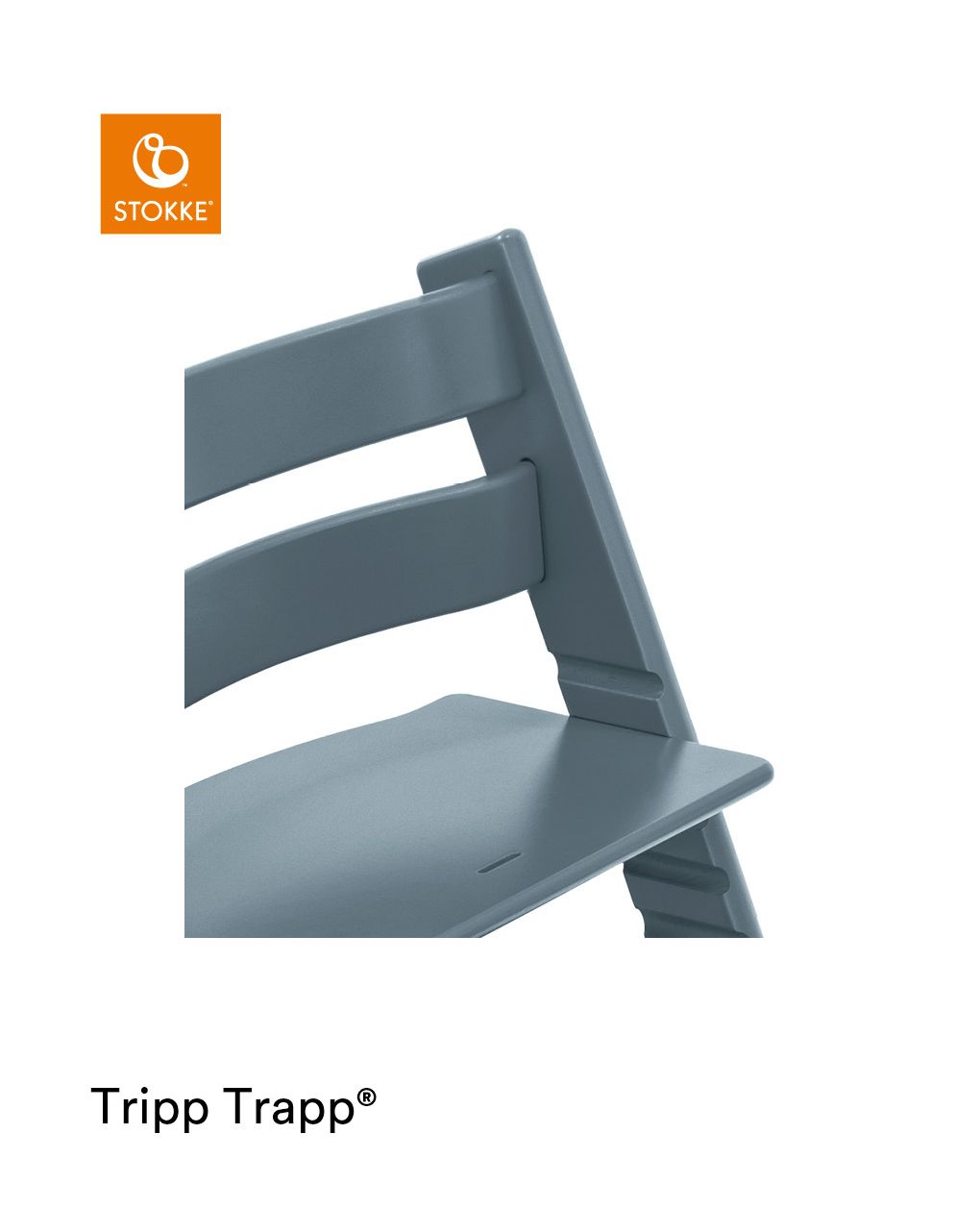 Tripp trapp® sedia fjord blue personalizzabile - stokke®