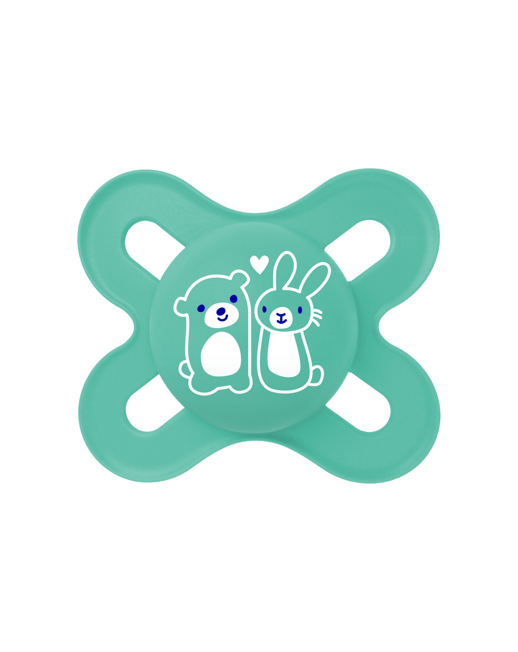 Succhietti original start  0-2m silicone bio-circolare  conf. doppia azzurro/grigio - mam