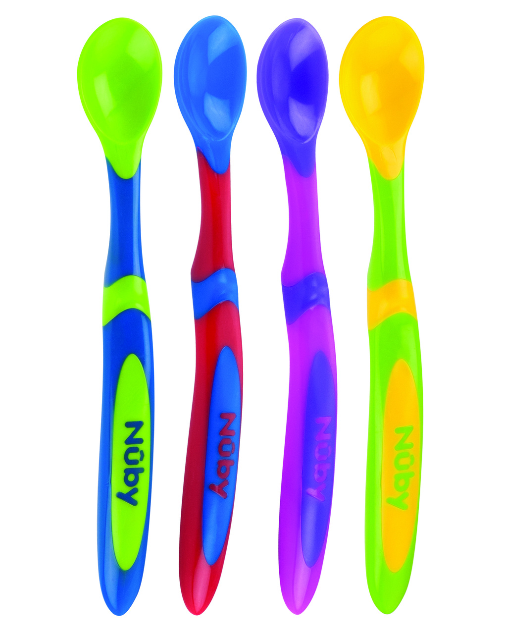 Set 4 cucchiaini a manico lungo 6m+ | nuby