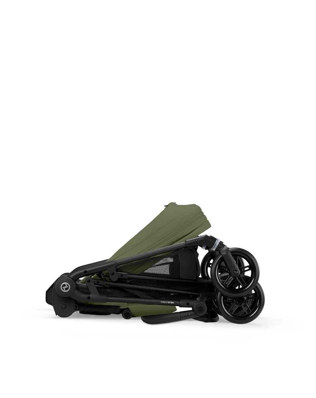 Passeggino melio carbon b/moss green-khaki - cybex