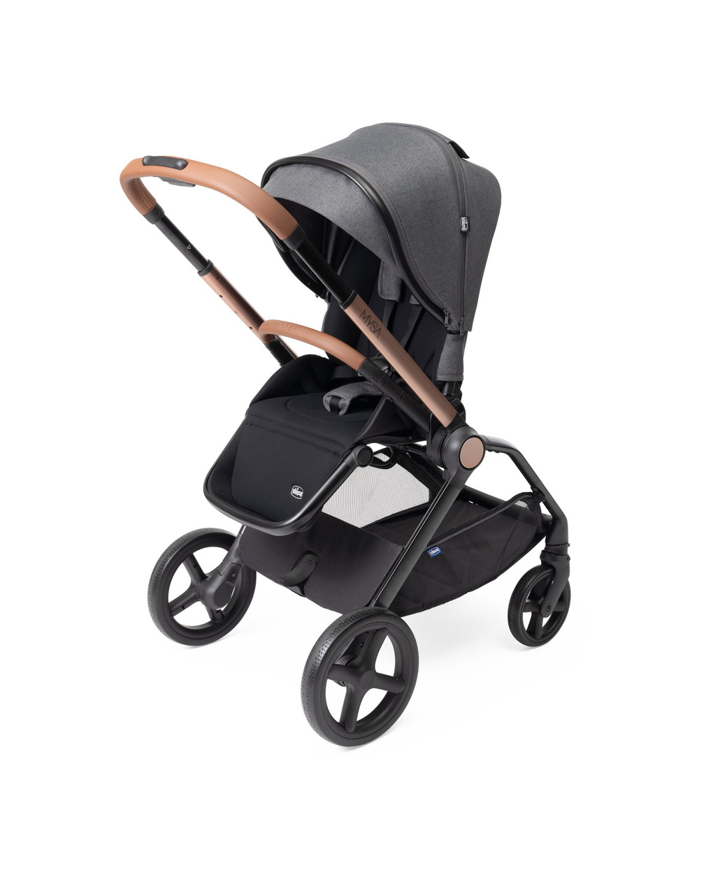 Passeggino mysa black satin - chicco