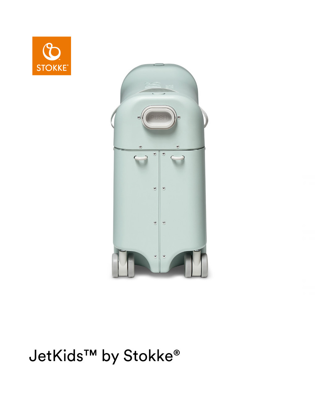 Valigia cavalcabile jetkids bedbox green aurora - stokke®