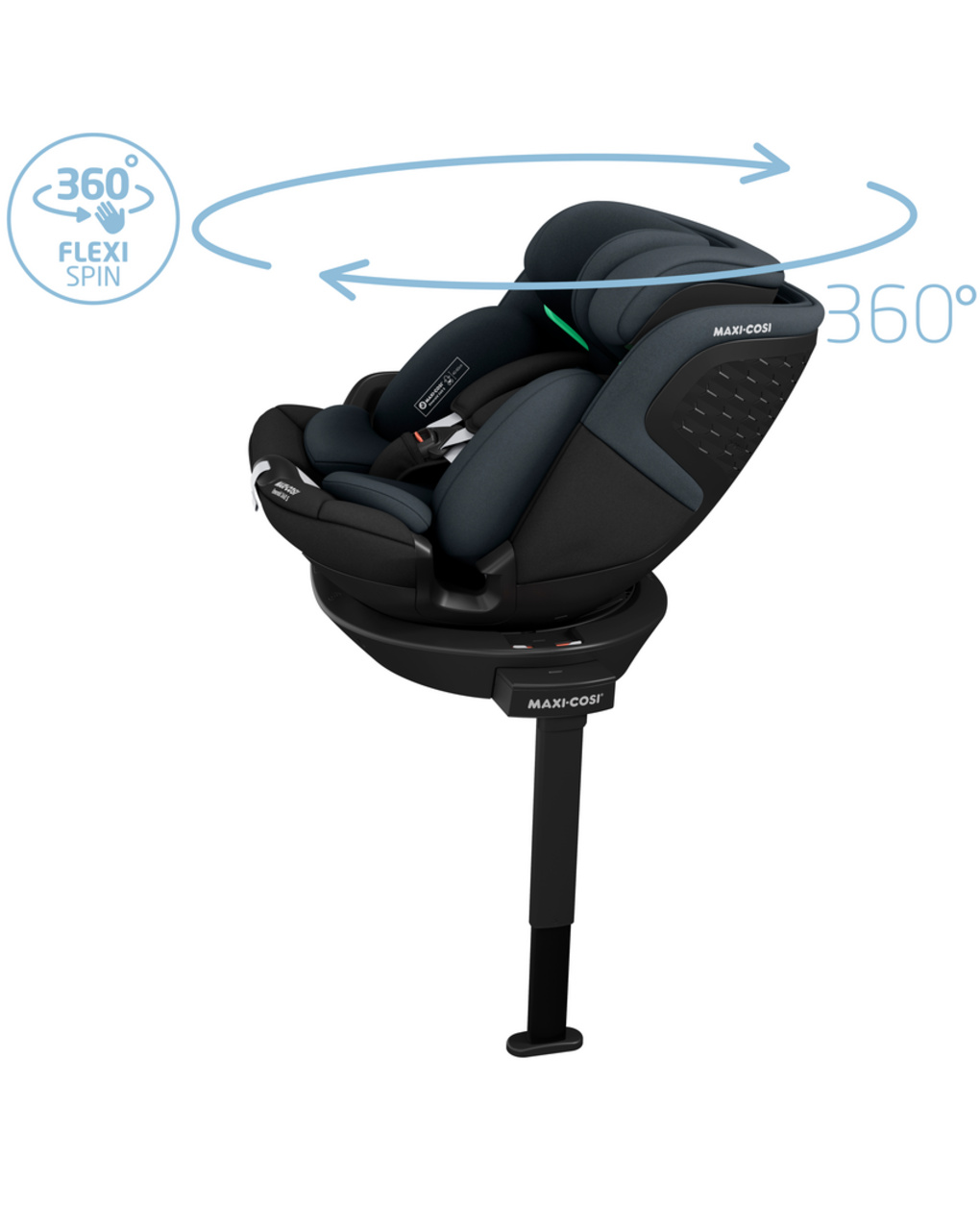 Seggiolino auto emerald 360 s i-size (40-150 cm) tonal black - maxi cosi