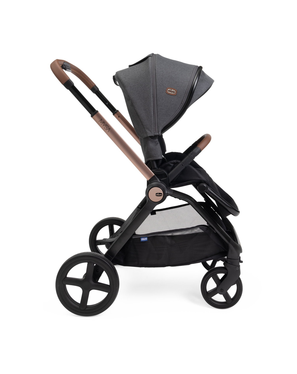 Passeggino mysa black satin - chicco