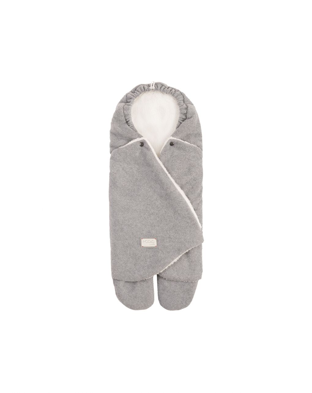 Sacco universale moovo per seggiolini junior cuddle grigio chiaro/bianco - sacco morbido 0-10 mesi - nuvita