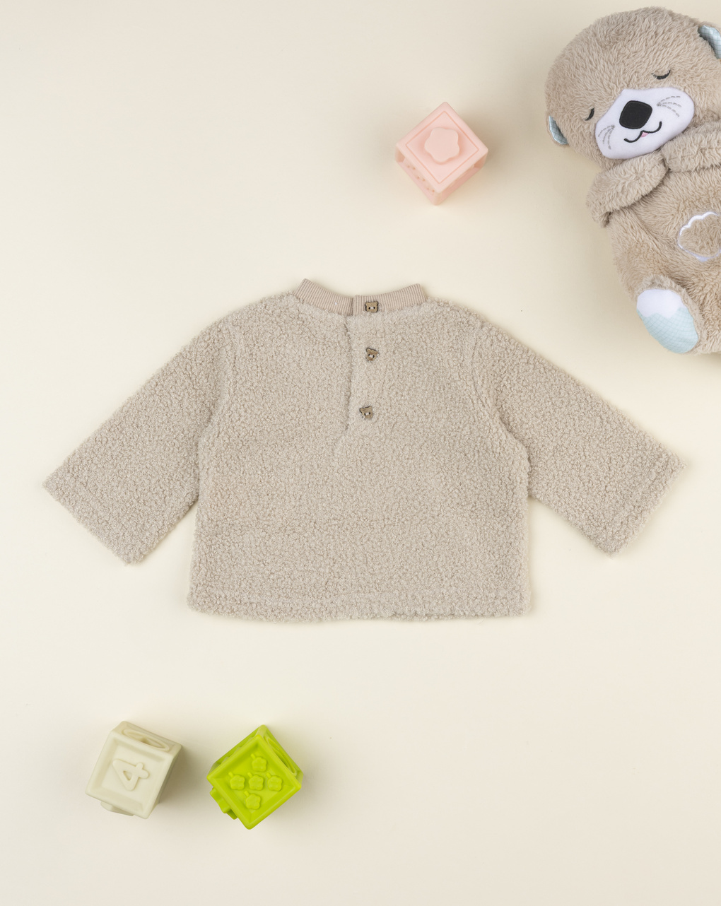 Maglia neonato effetto peluches