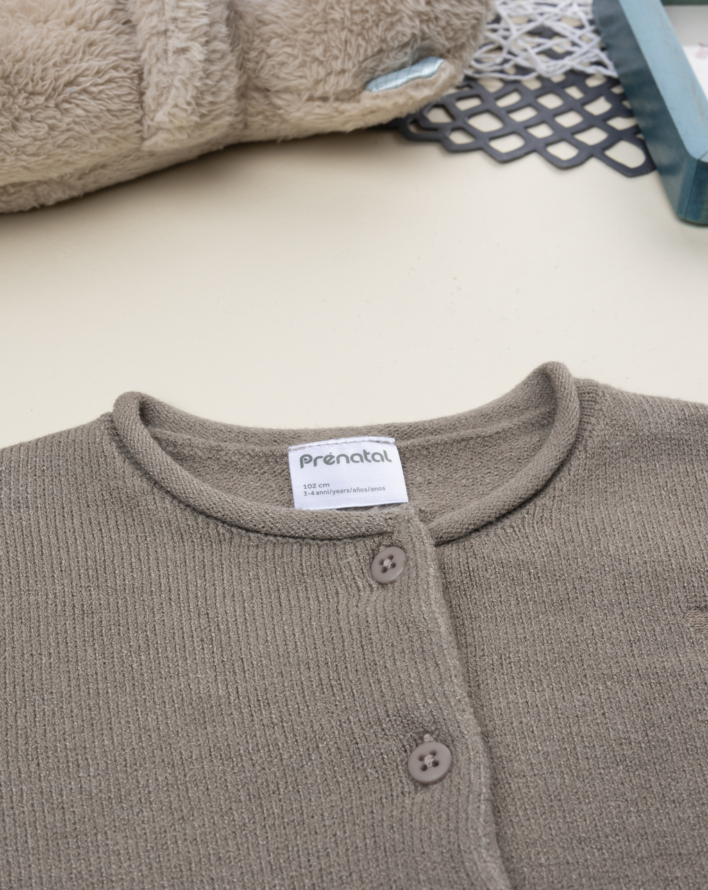 Cardigan marrone tricot bambina