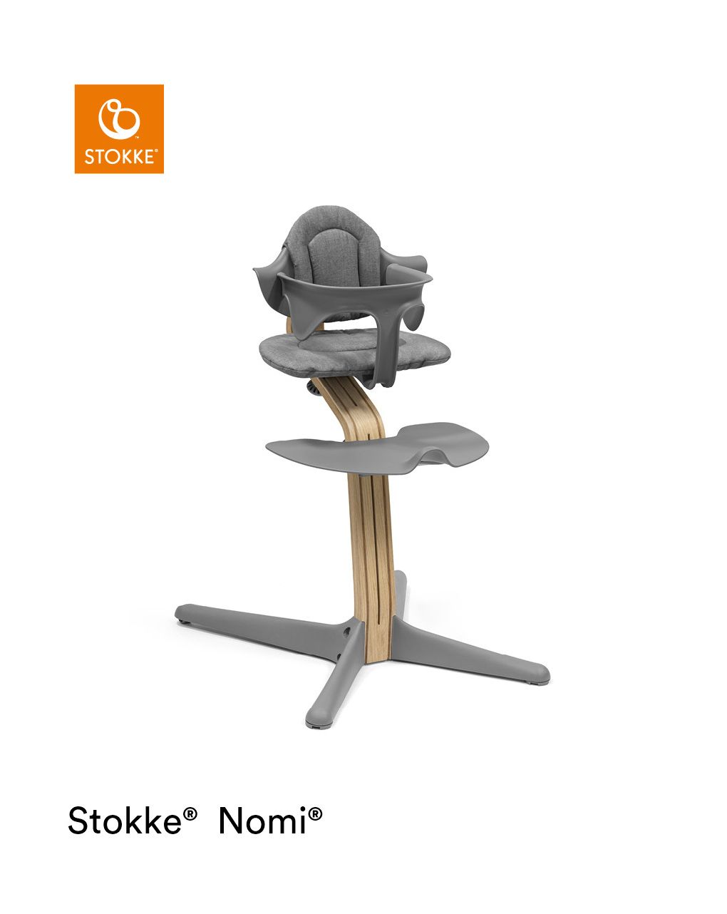 Sedia nomi® oak grey - stokke®