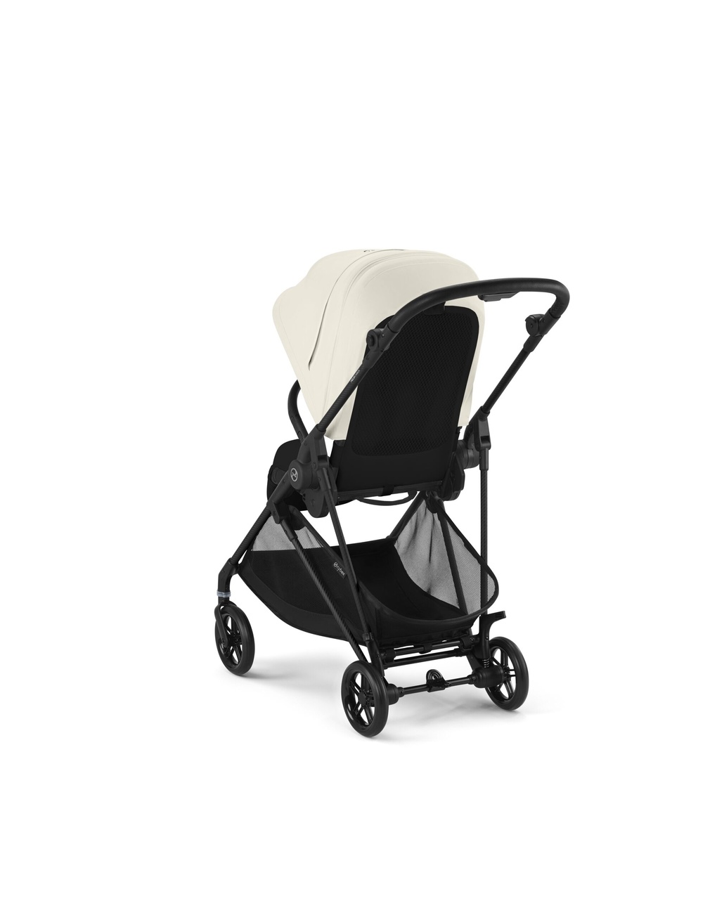 Passeggino melio carbon b/canvas white-light beige - cybex