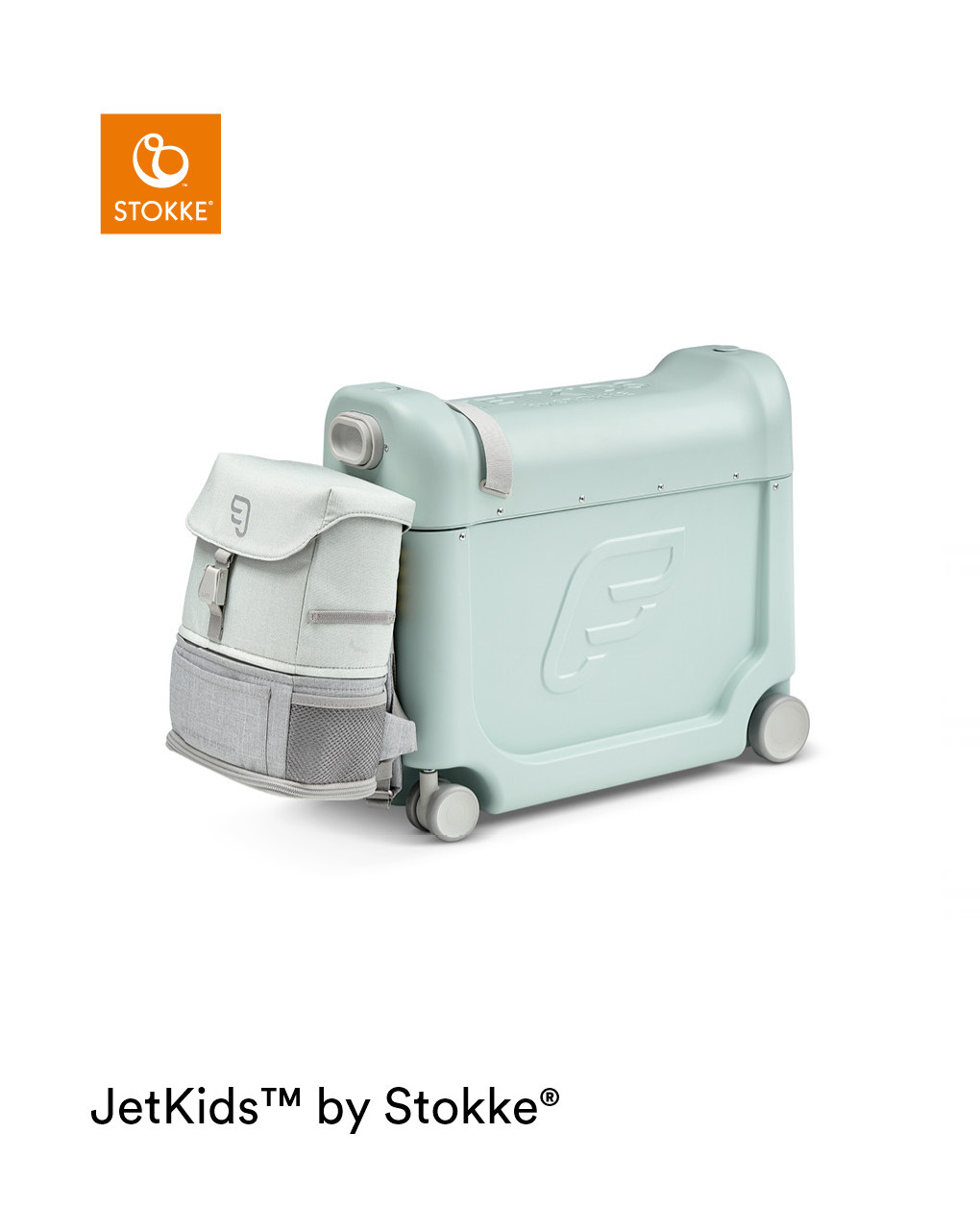 Valigia cavalcabile jetkids pack da viaggio bedbox™ + crew backpack™ - stokke®