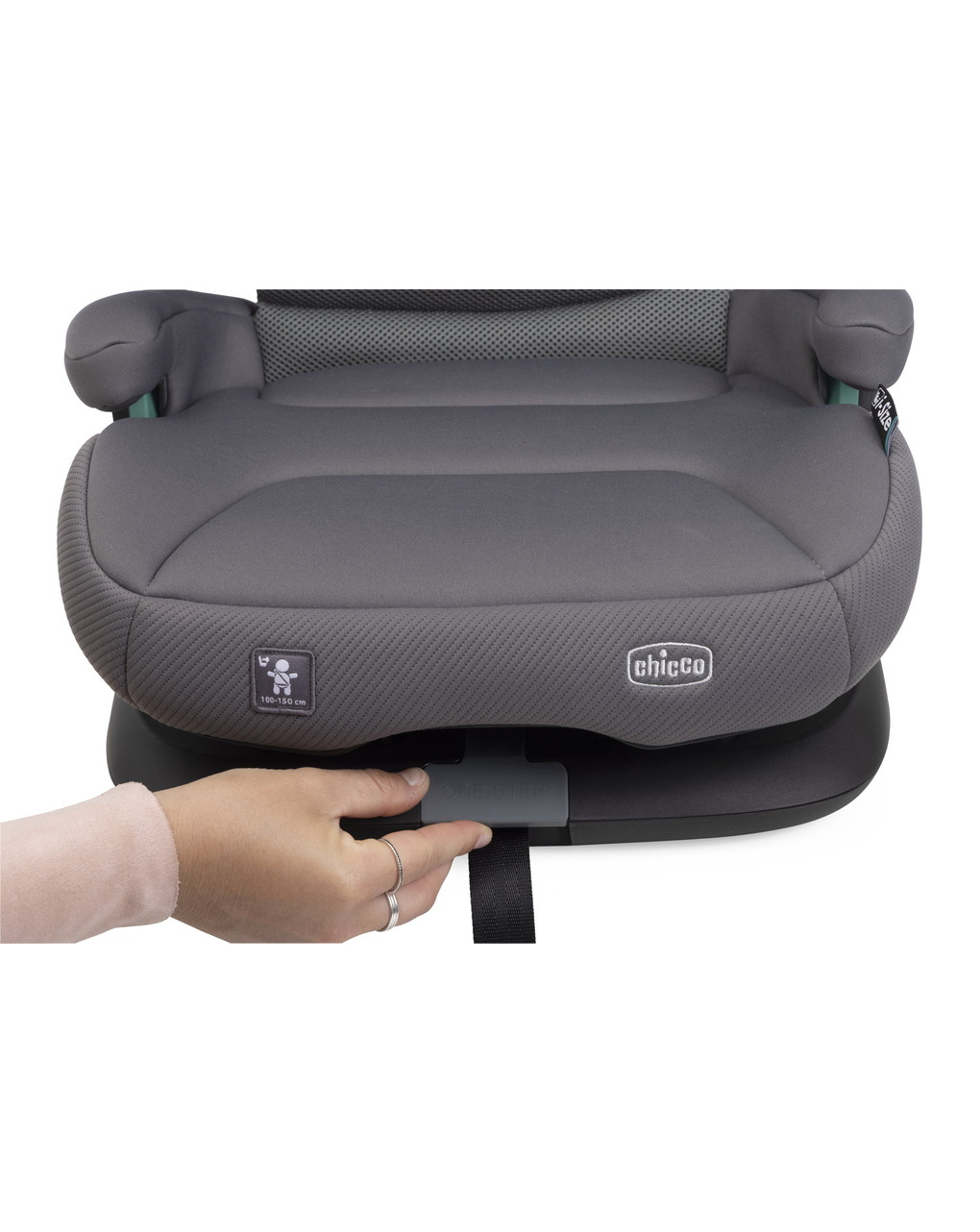 Seggiolino fold&go s i-size glam grey 100-150cm - chicco