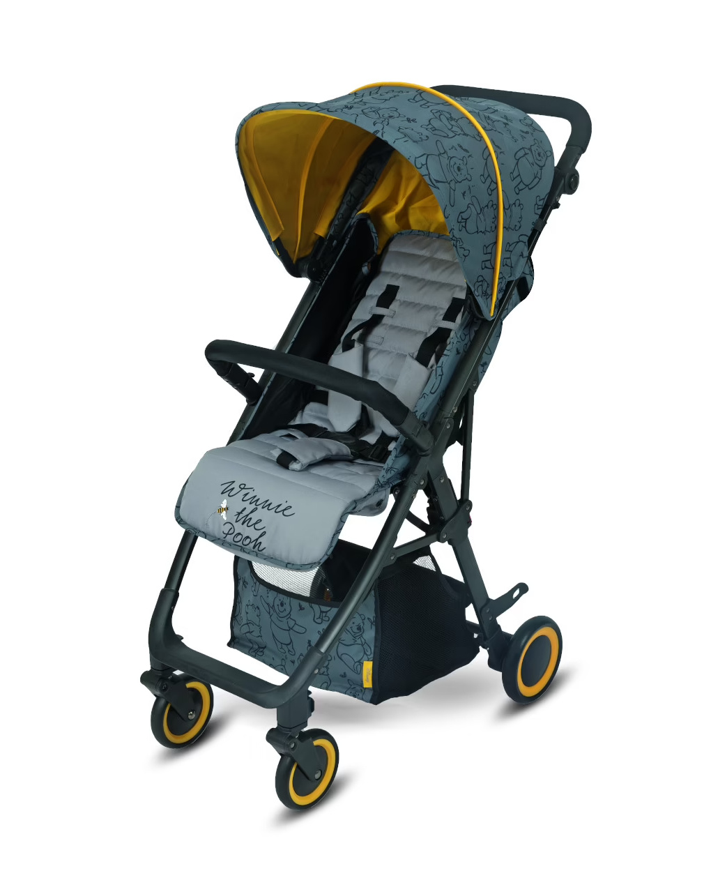 Passeggino manhattan winnie the pooh grigio e giallo - giordani