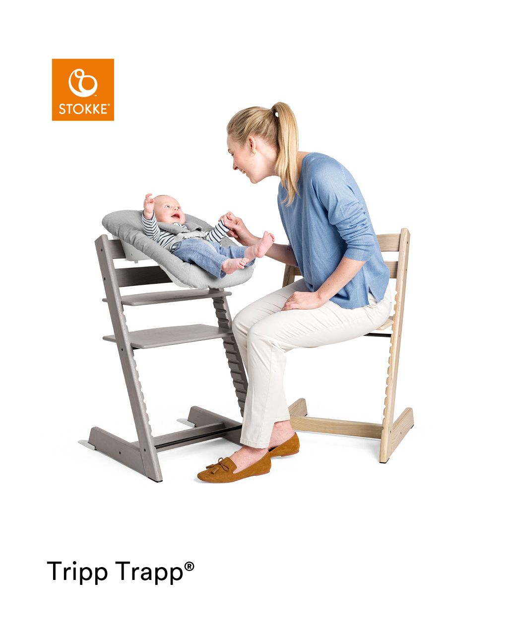 Tripp trapp® sedia sbiancato personalizzabile - stokke®