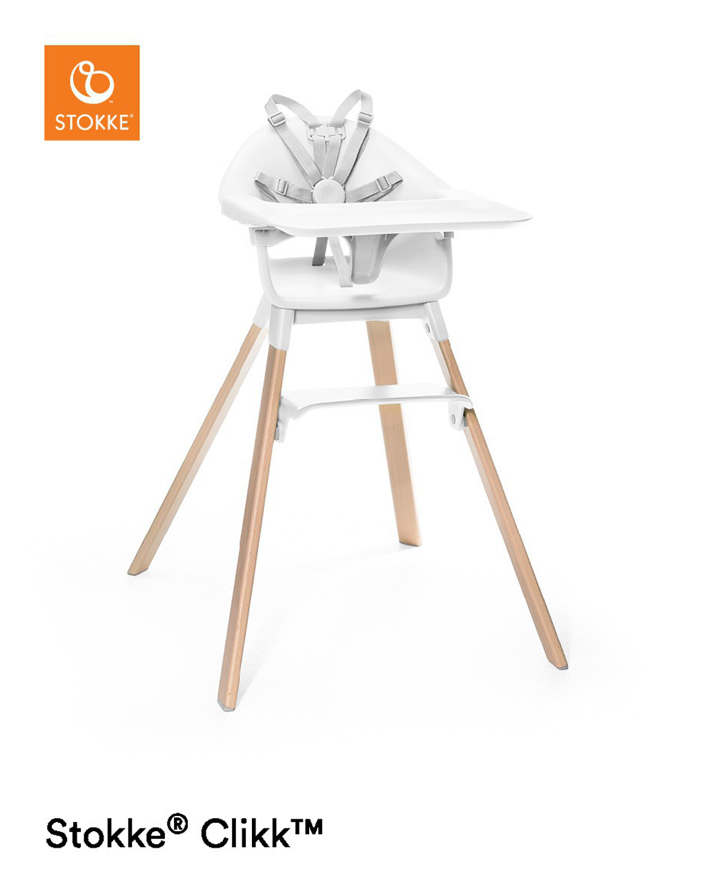 Seggiolone clikk™, white - stokke